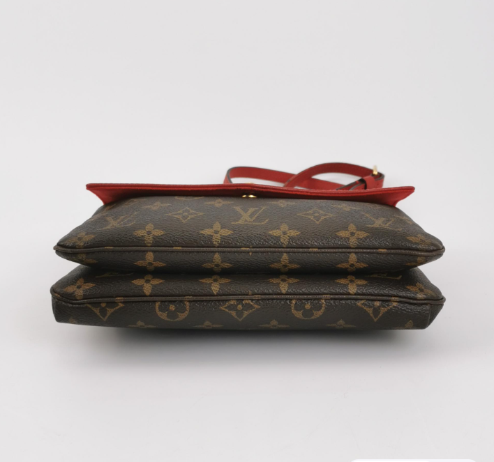 Preloved Louis Vuitton (LV) Twice Bag Red 250207781053054