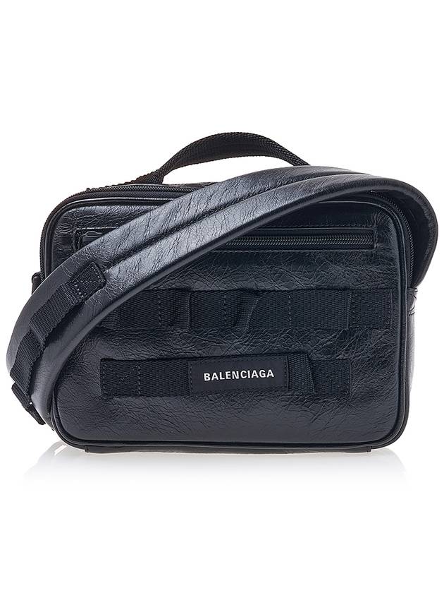 Luxury Balenciaga  Army Pouch Cross Bag Black