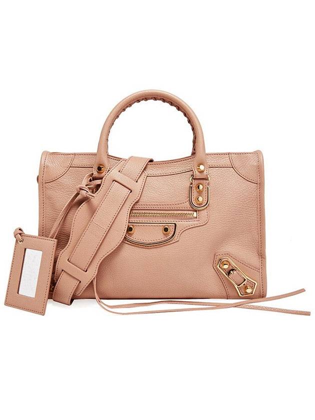 Luxury Balenciaga  Metallic Edge Mini City Tote Bag Pink