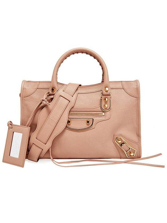 Luxury Balenciaga  Metallic Edge Mini City Tote Bag Pink