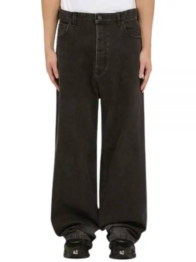 Luxury Balenciaga  Washed Skiwear Jeans Grey