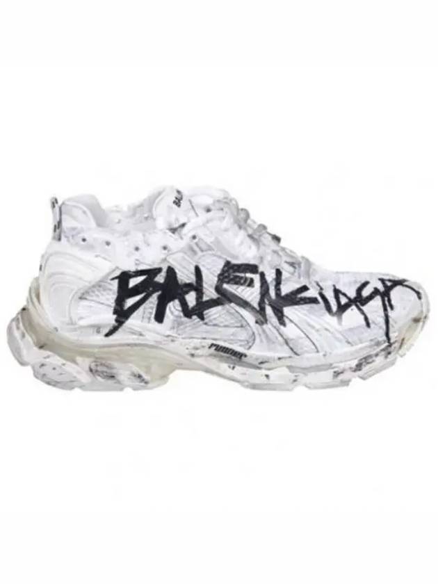 Luxury Balenciaga  Runner Graffiti Low Top Sneakers White
