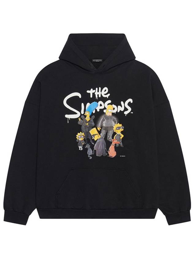 Luxury Balenciaga  Men's Simpson Overfit Hoodie Black