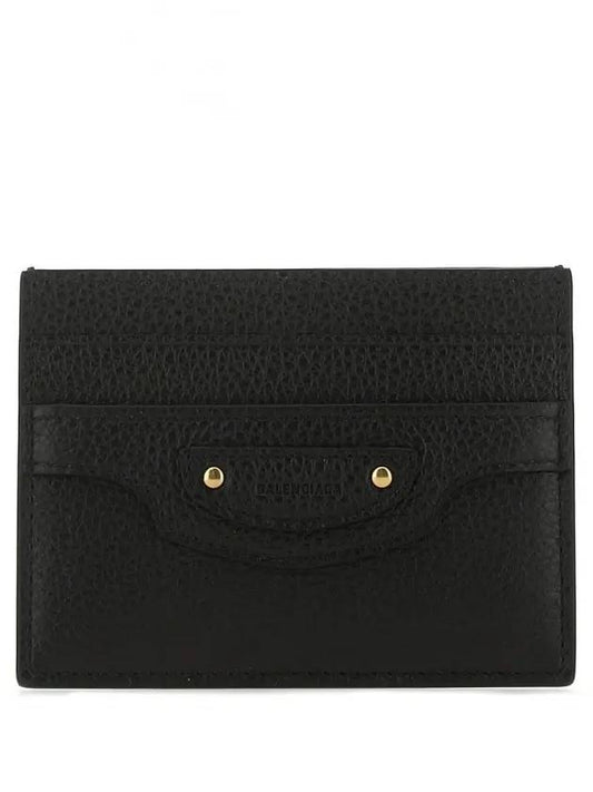 Luxury Balenciaga  Neo Classic Card Wallet Black