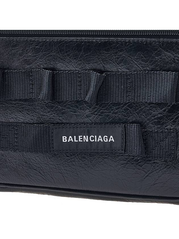 Luxury Balenciaga  Army Pouch Cross Bag Black