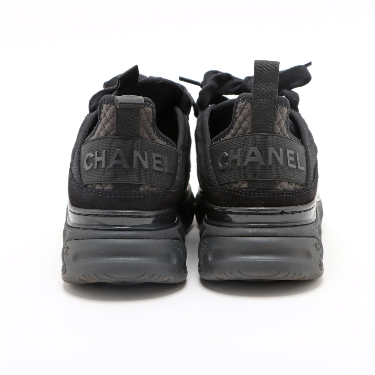 Chanel Coco Fabric Trainers 35  Black G38501