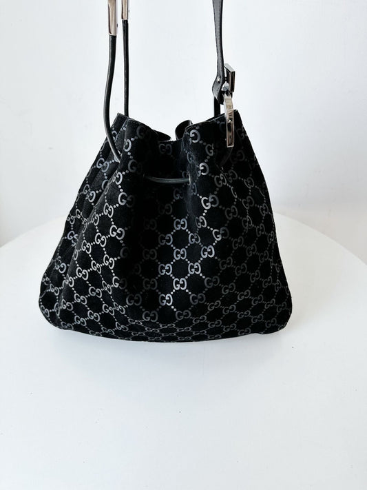 Gucci suede bag black **cm