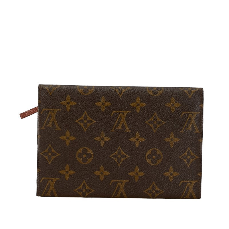Louis Vuitton Monogram Pochette Passport Long Wallet Brown PVC Leather  Louis Vuitton