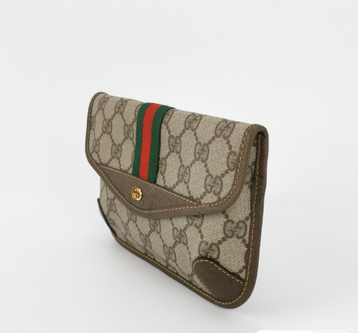 Gucci Ophidia Wallet Clutch Brown
