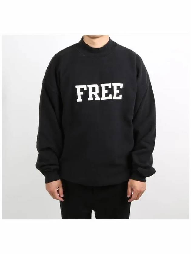 Luxury Balenciaga  WoMen's Free Embroidery Distressed Sweatshirt Black