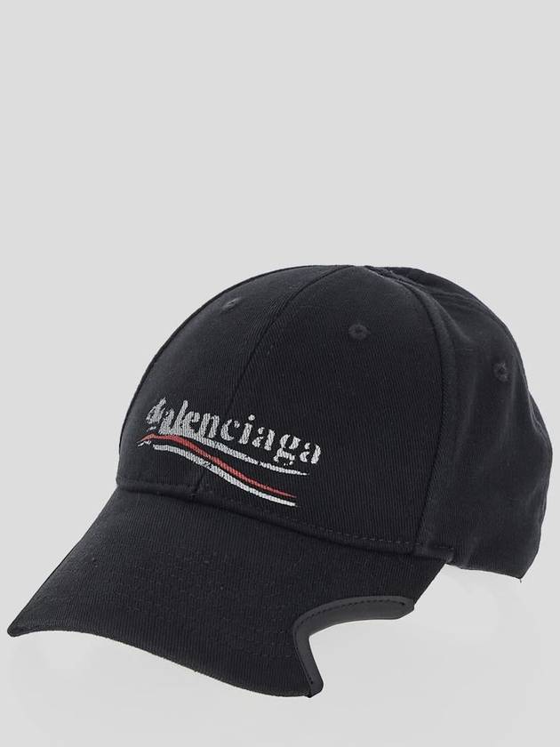 Luxury Balenciaga  Political Stencil Ball Cap Black