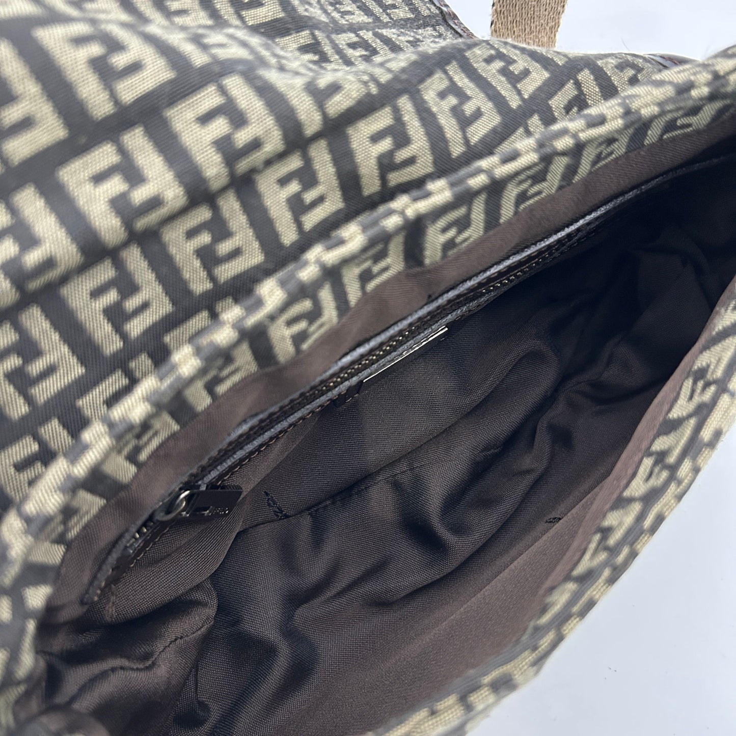 Fendi Brown Zucchino Crossbody Bag Fendi fe8819bf