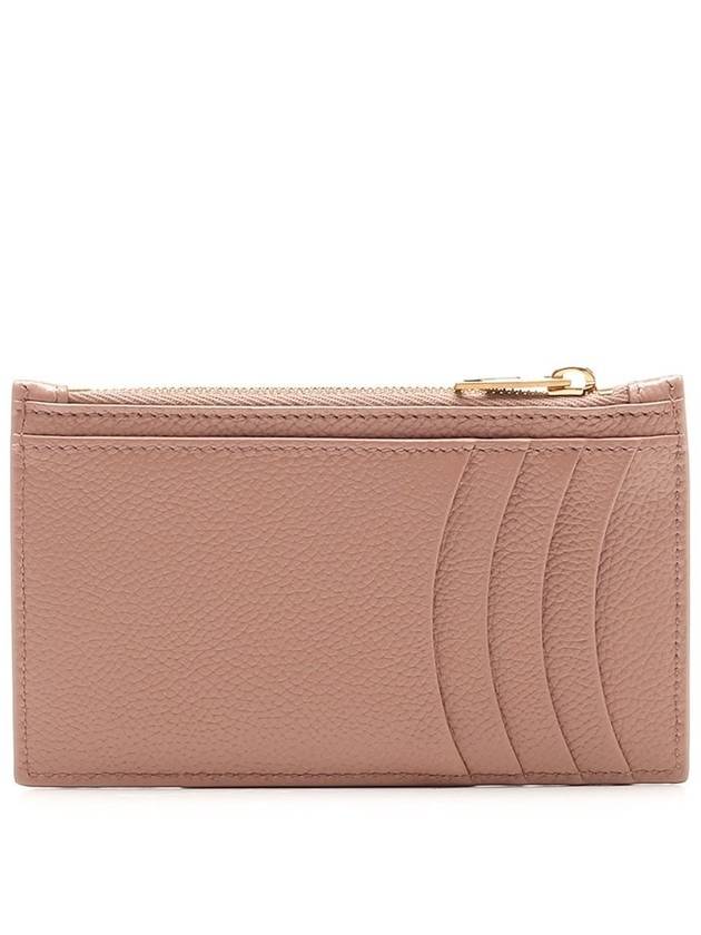 Luxury Balenciaga  Hourglass Gold B Logo Zipper Long Card Wallet Beige