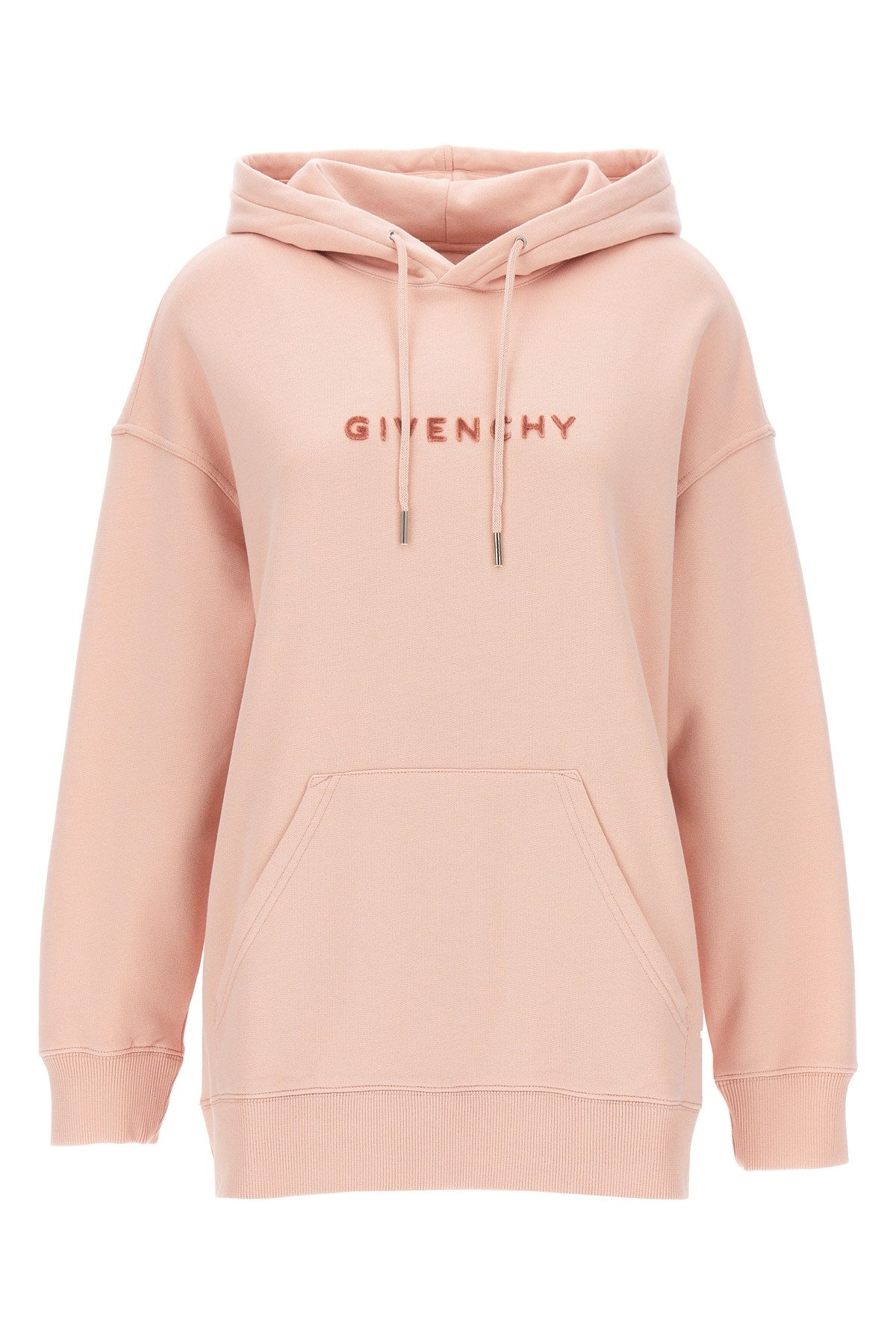 Givenchy Women Flocked Logo Hoodie