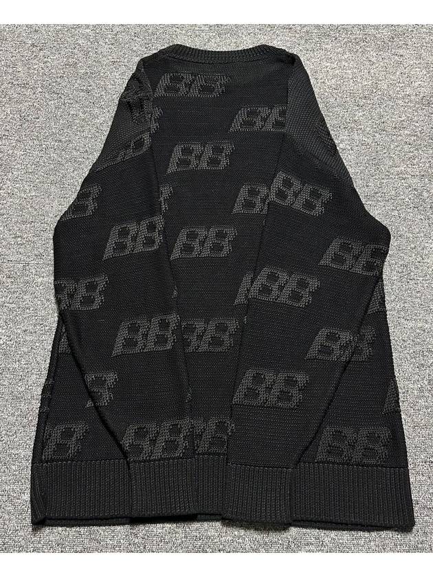 Luxury Balenciaga  BB embroidered logo knit