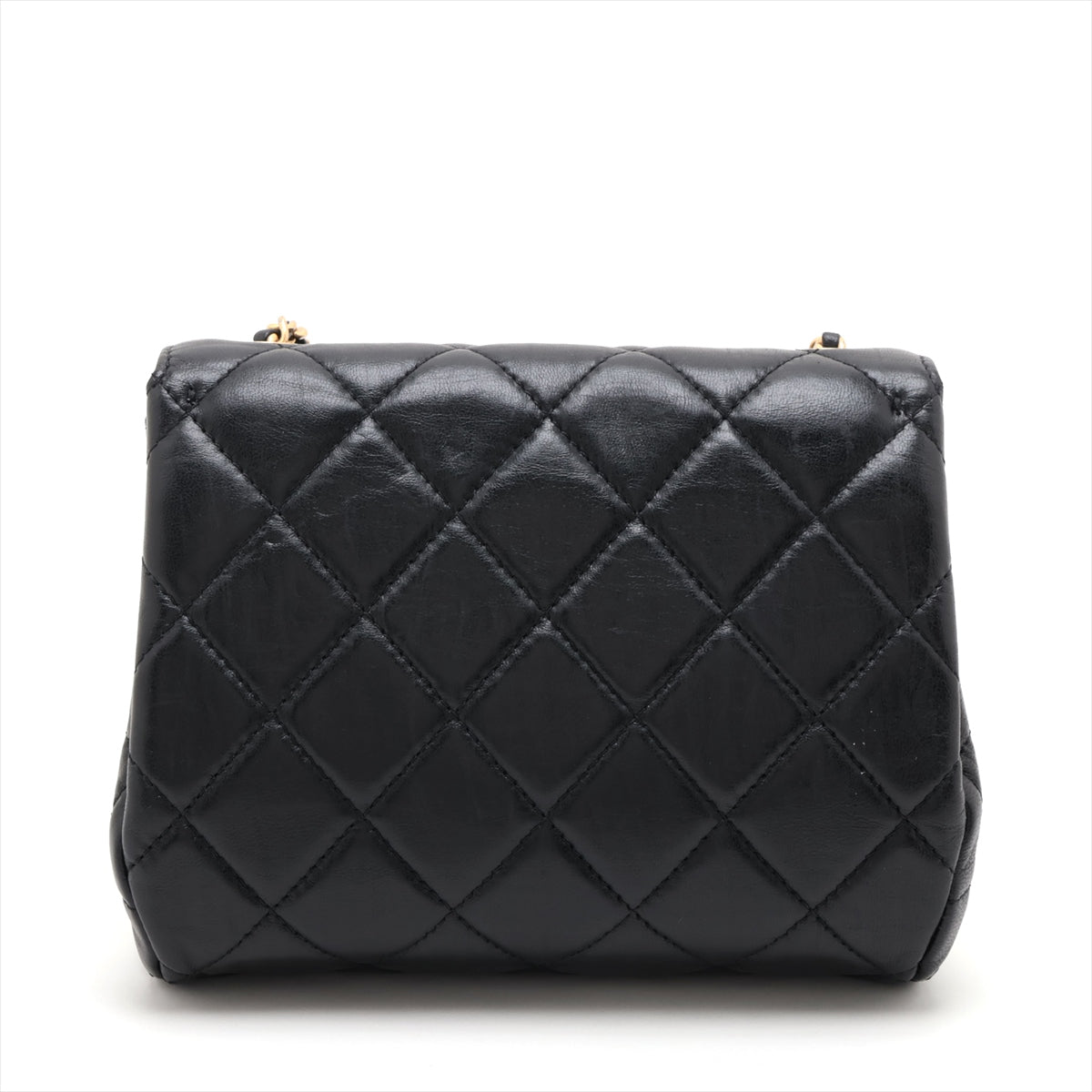 Chanel Matrasse Single Flap Single Chain Bag Black