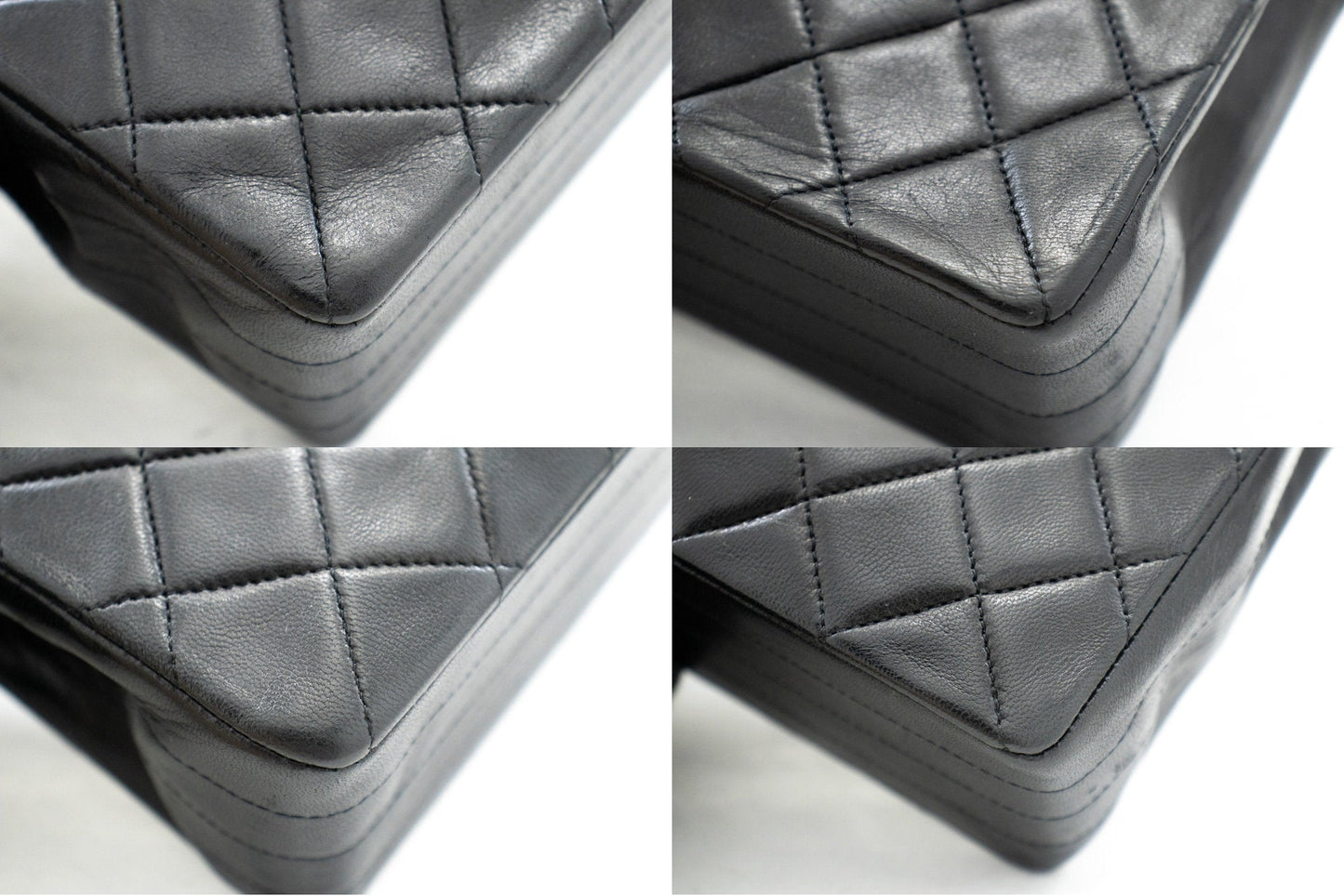 CHANEL Vintage Half Moon Chain Shoulder Bag Single Flap Quilted