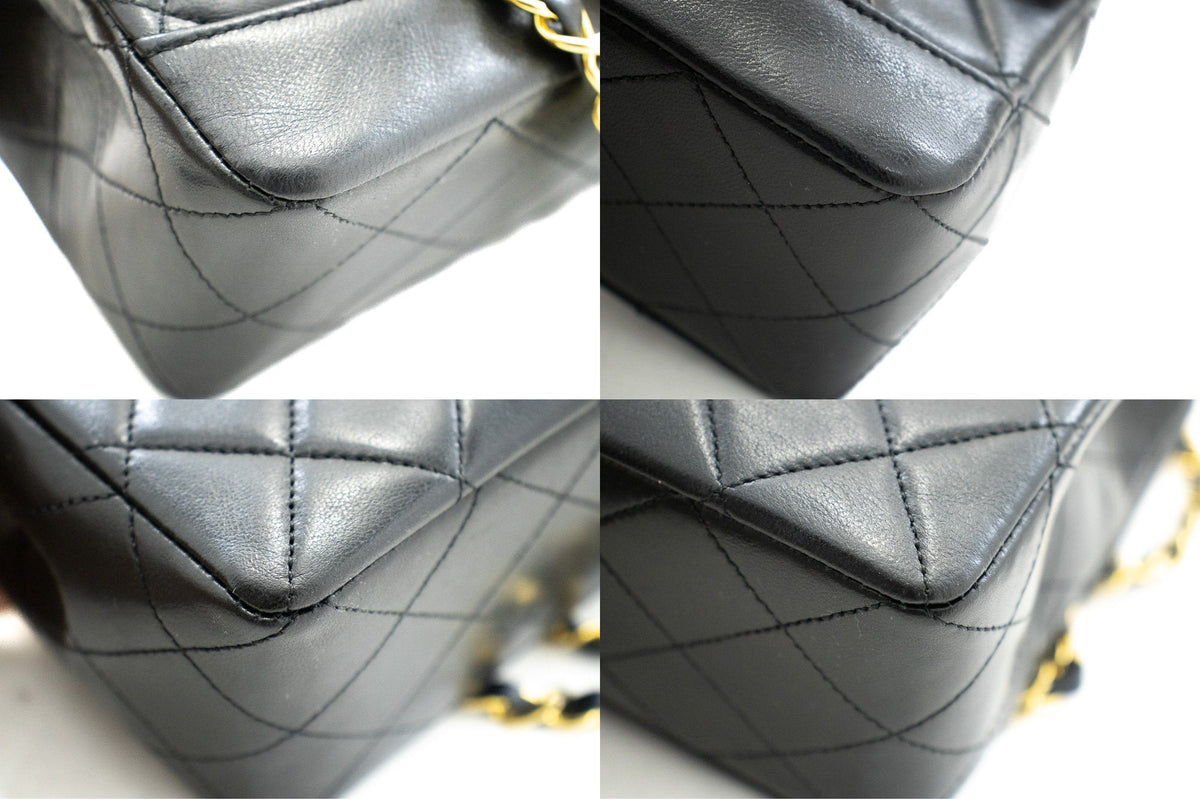 Chanel Vintage Classic Chain Shoulder Bag Flap Quilted Lambskin j97