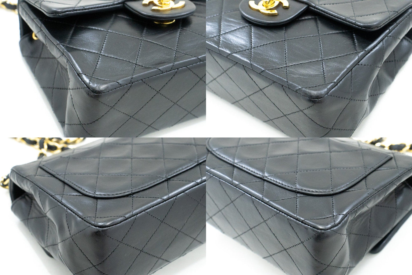 Top Quality Chanel Mini Square Small Chain Shoulder Bag Crossbody Black Lamb