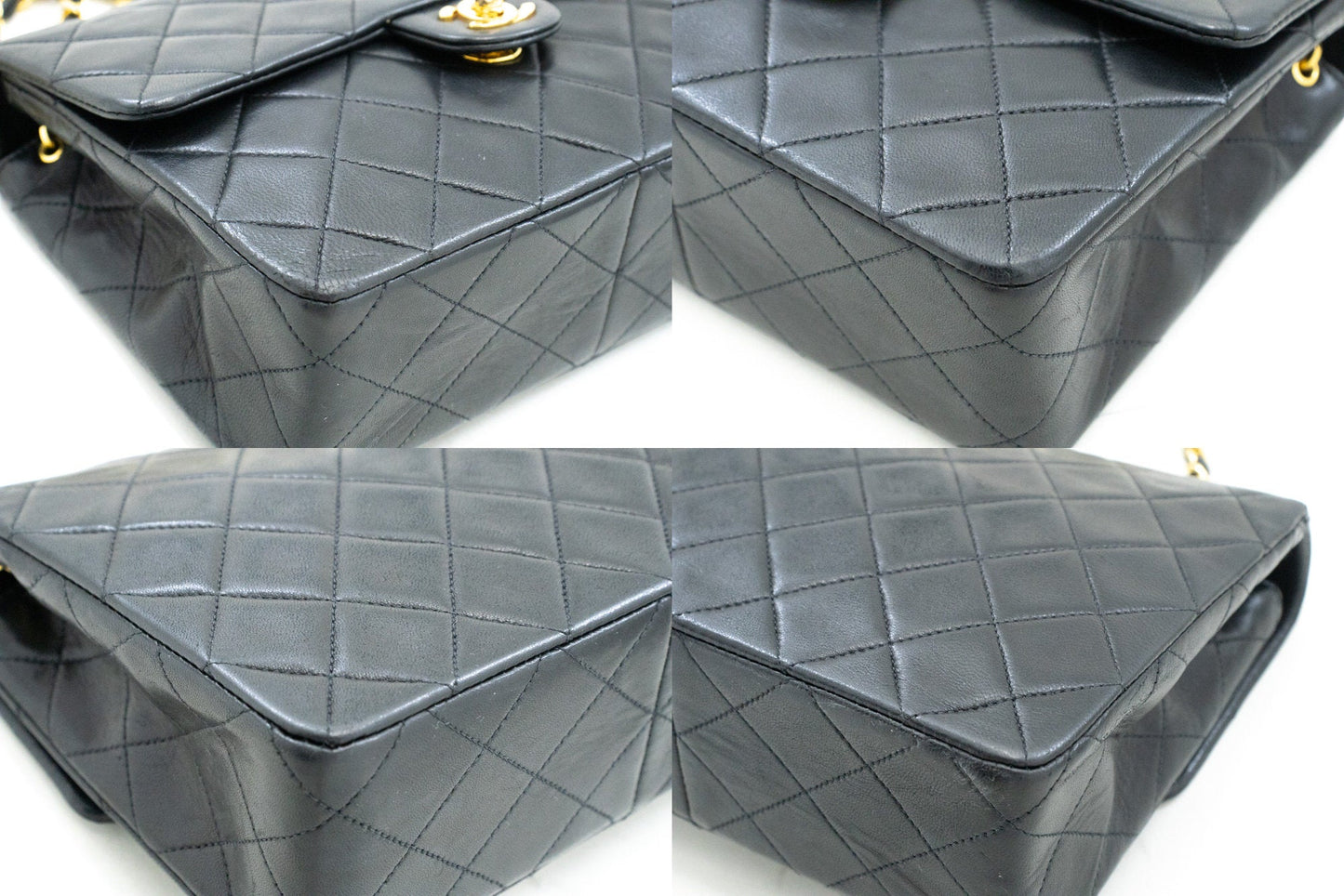 Top Quality Chanel Mini Square Small Chain Shoulder Bag Crossbody Black Lamb
