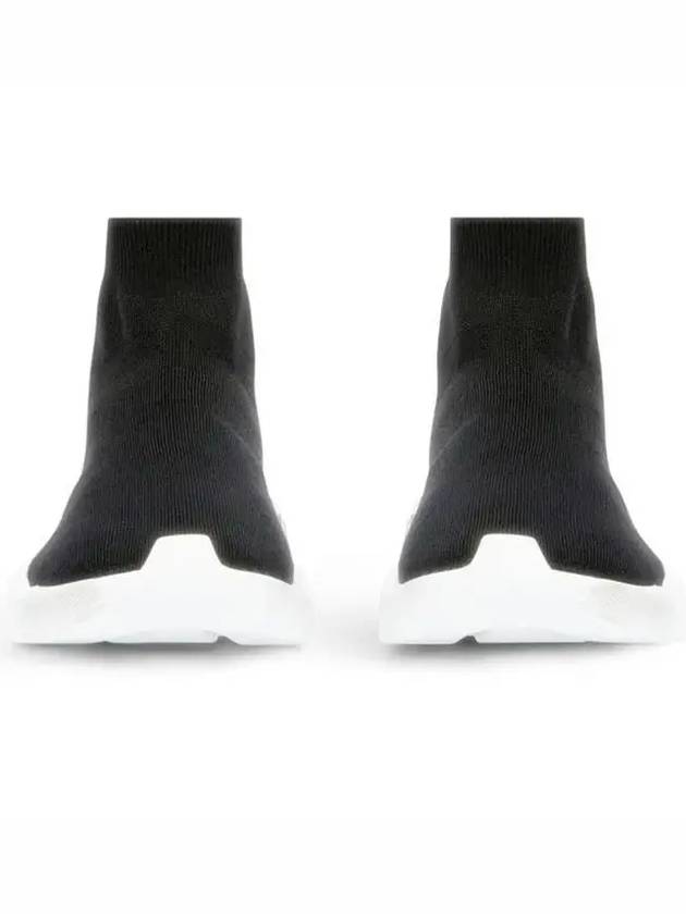 Luxury Balenciaga  Speed 2.0 Graffiti Knit High Top Sneakers Black