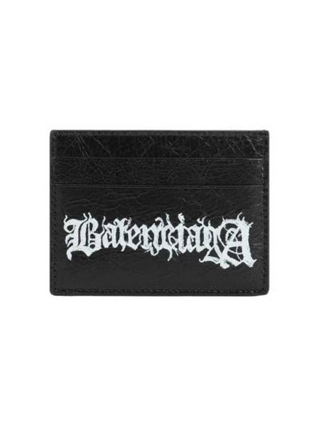 Luxury Balenciaga  Cash DIY Metal Card Wallet Black White