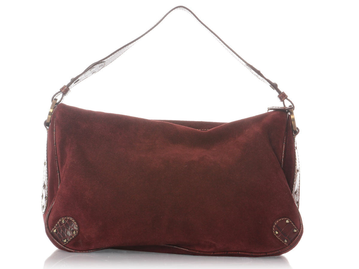 Valentino Burgundy Shoulder Bag