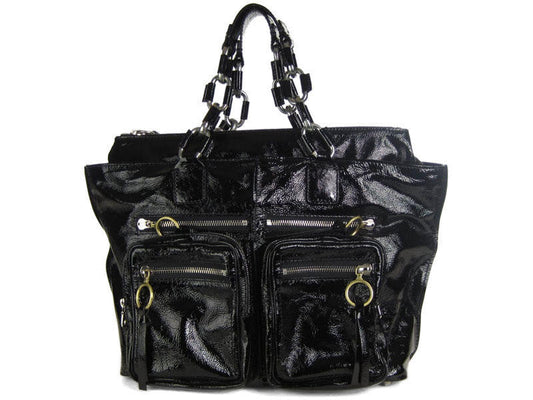 Chloé  Black Patent Betty Chain Tote