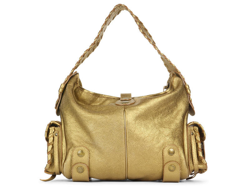 Chloé  Gold Silverado Hobo