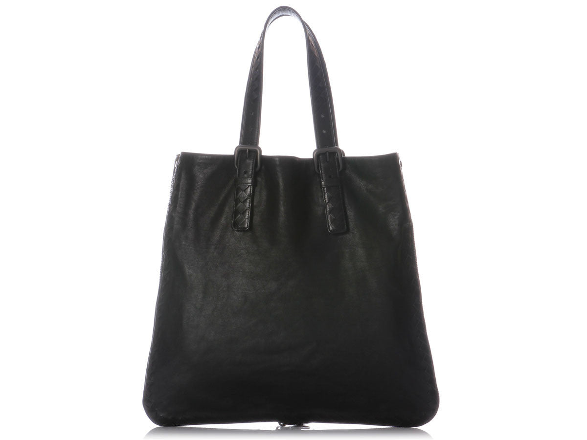 Bottega Veneta Black Leather Tote