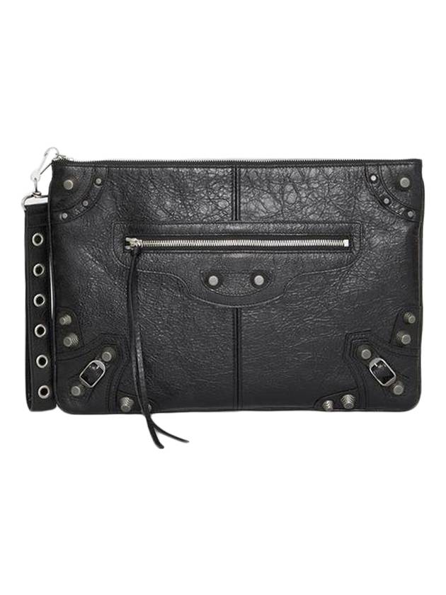 Luxury Balenciaga  Le Cagole Large Clutch Bag Black