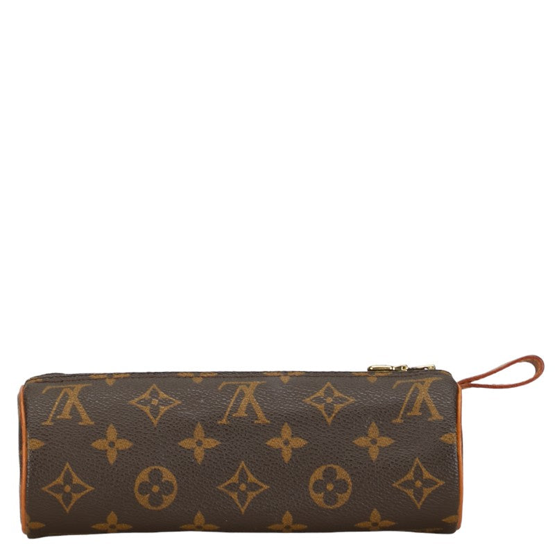 Louis Vuitton Monogram Tours Long Porterait Pencase M47630 Brown PVC Leather  Louis Vuitton