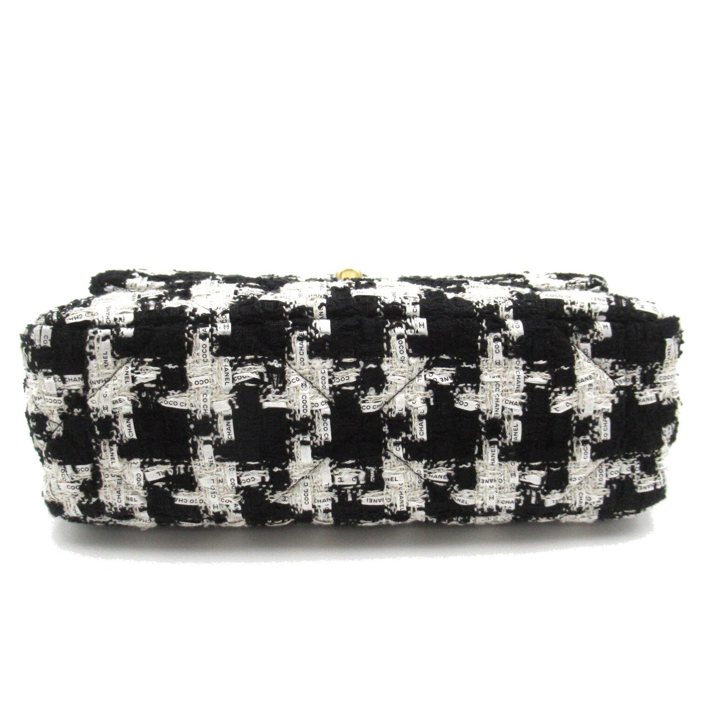 CHANEL CHANEL 19 Chain Shoulder Bag Tweed/Wall/Leather  Black/White AS1160