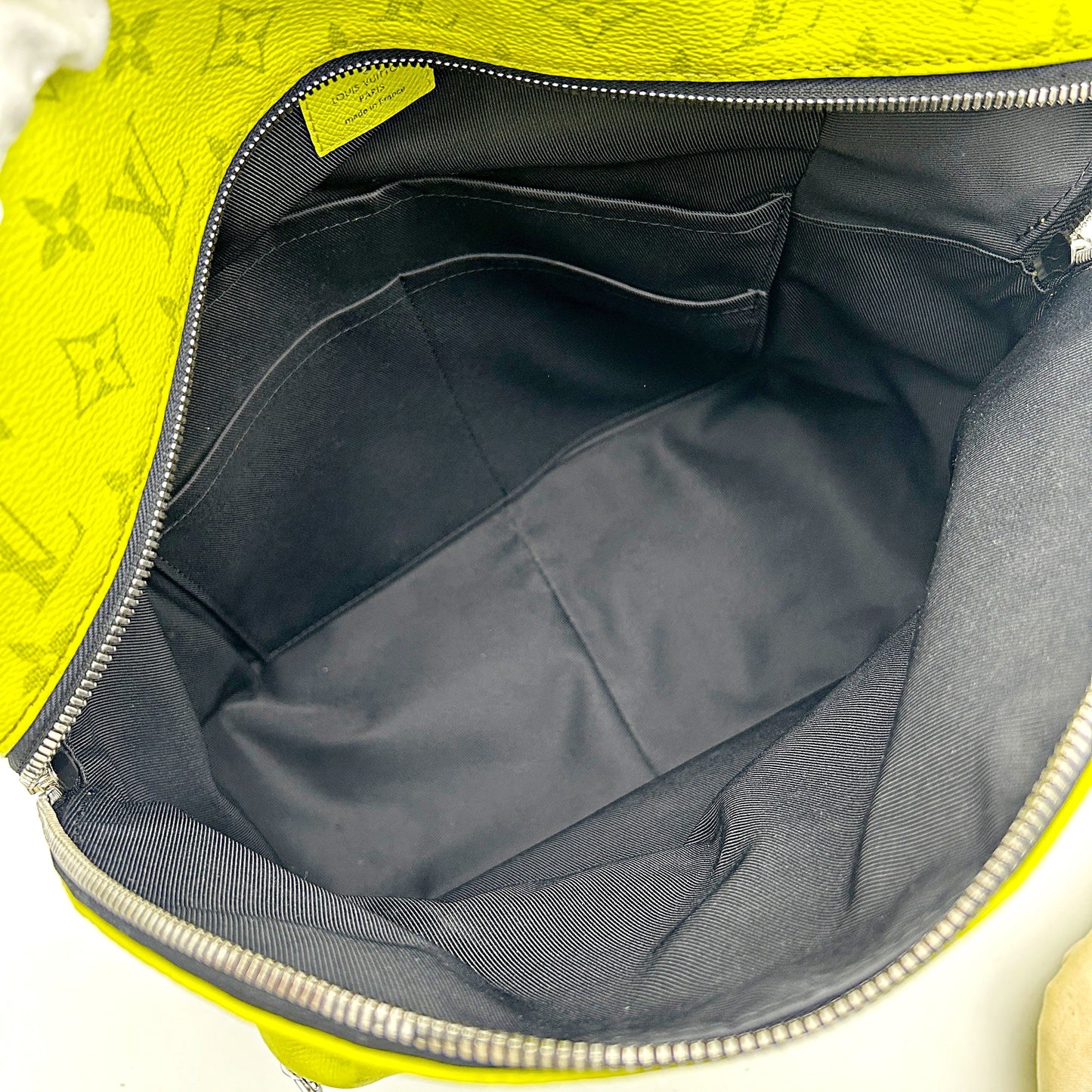 LOUIS VUITTON Taiga Monogram Discovery Backpack PM Yellow LA36874