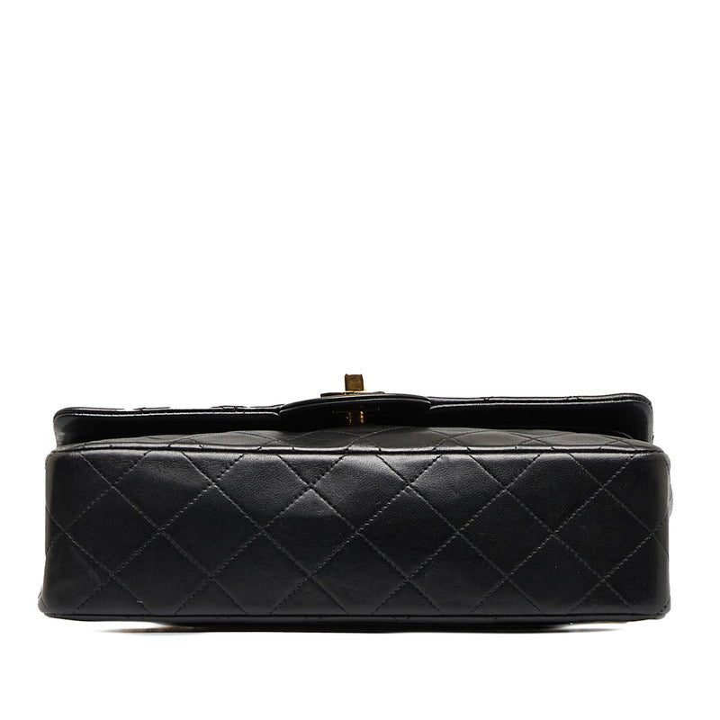 Chanel Mattress 23 Double Flat Gold  Chain houlder Bag Black  S  Chanel