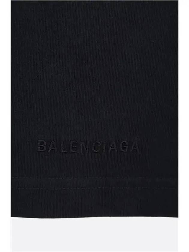 Luxury Balenciaga  WoMen's The Simpsons Printing Small Fit Short Sleeve T-Shirt Black