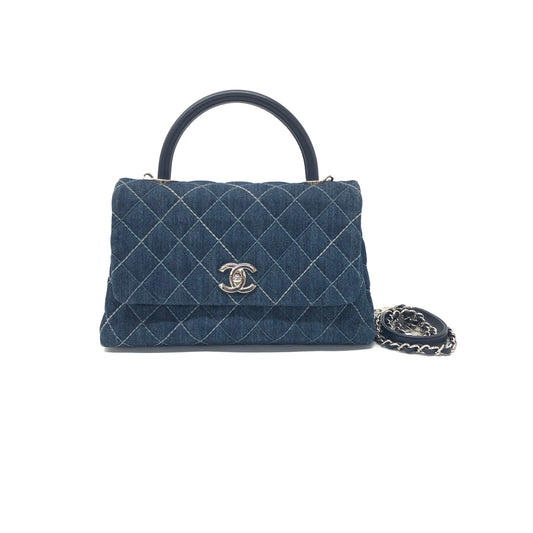 Chanel Coco Handle Canvas Handbag