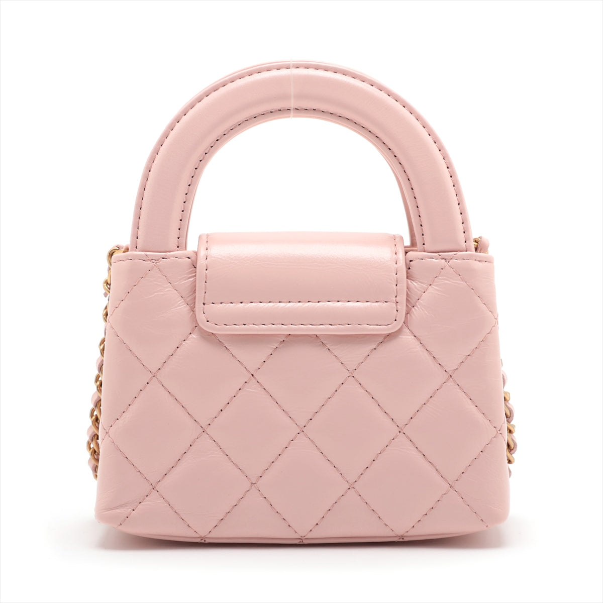 Chanel Lambskin  Chain Shoulder Bag Pink G  AP3435