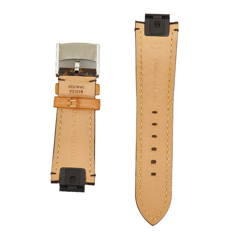 Louis Vuitton Monogram Tambour Horizon Belt Other Small R15134 Brown Leather Men LOUIS VUITTON