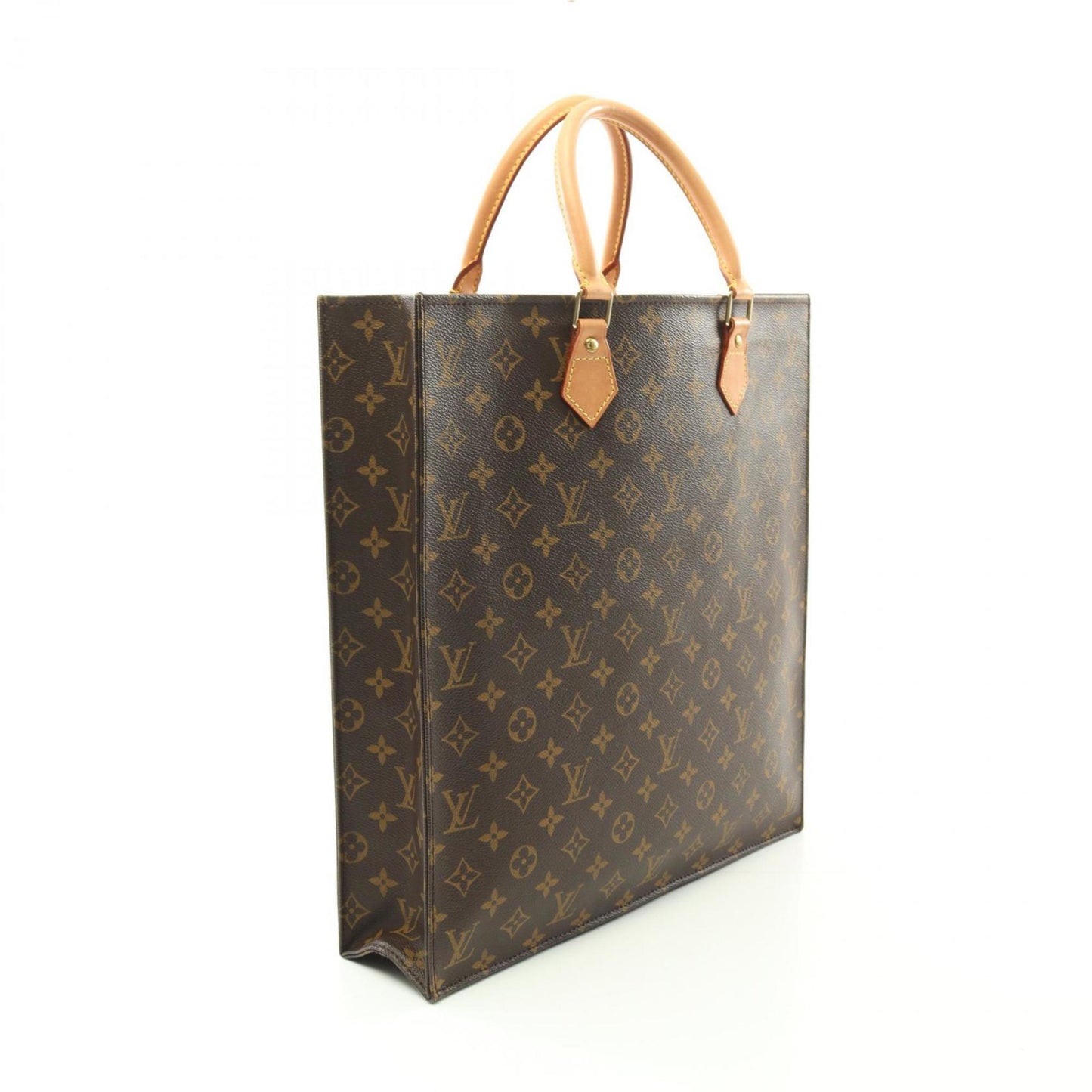 Louis Vuitton  Coated Canvas Leather Tote Bag