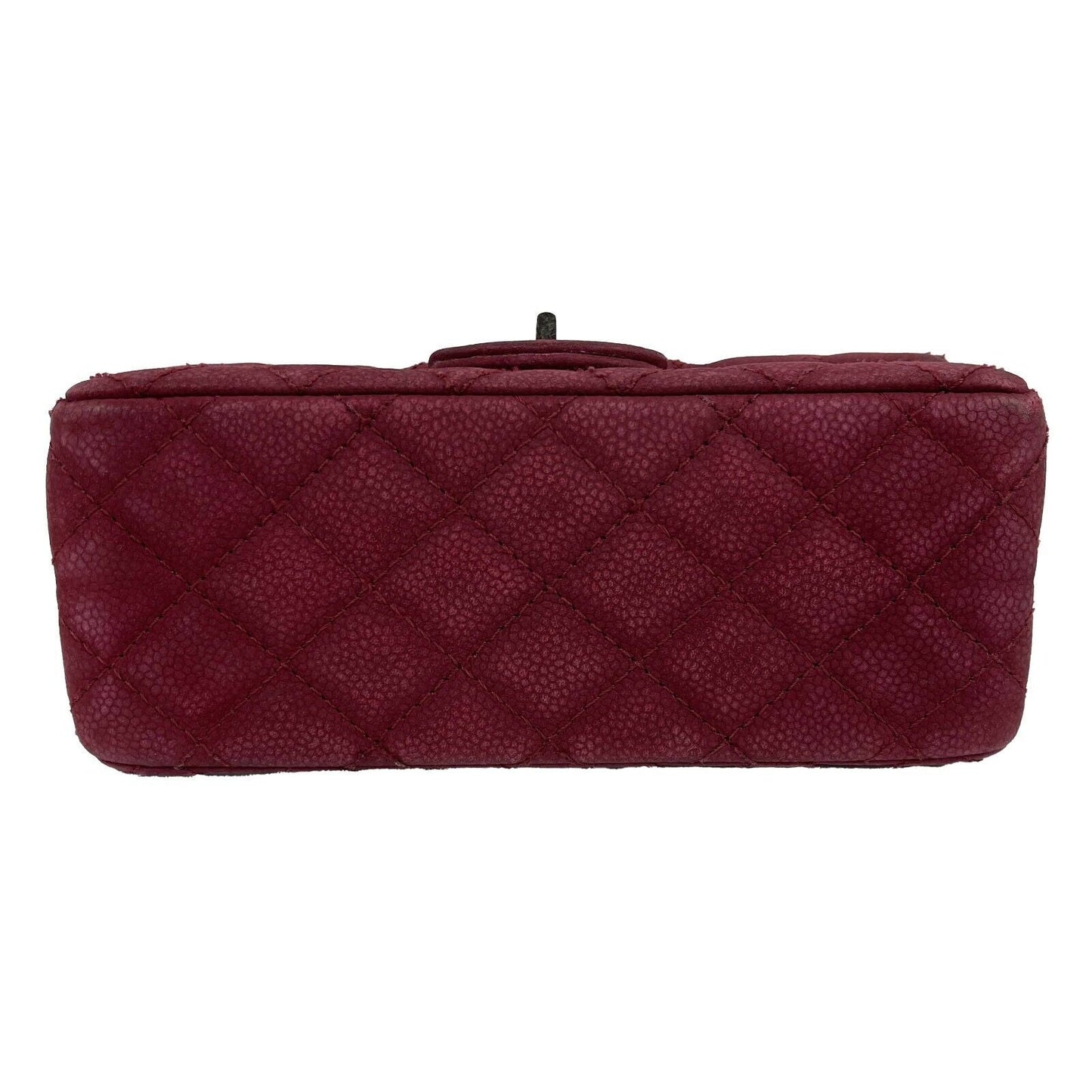 CHANEL- Matte Caviar 2.55 Reissue - Diamond Quilted Mini Raspberry Crossbody