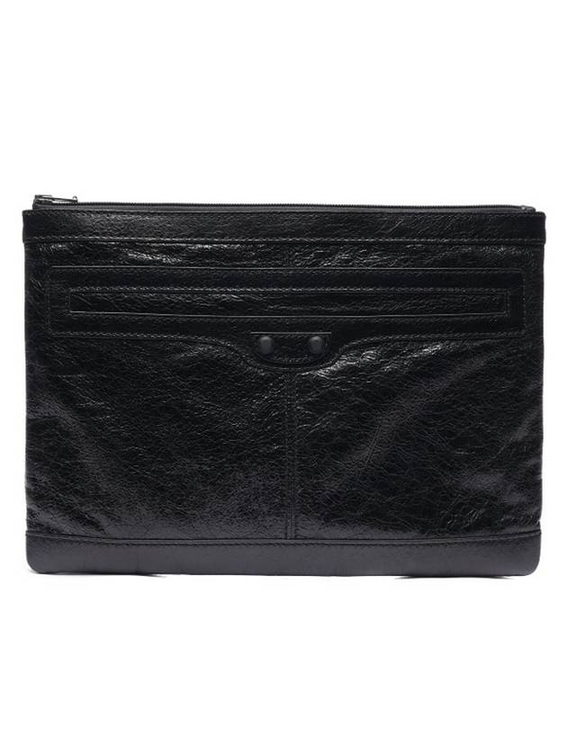 Luxury Balenciaga  Classic Clip Clutch Bag Black
