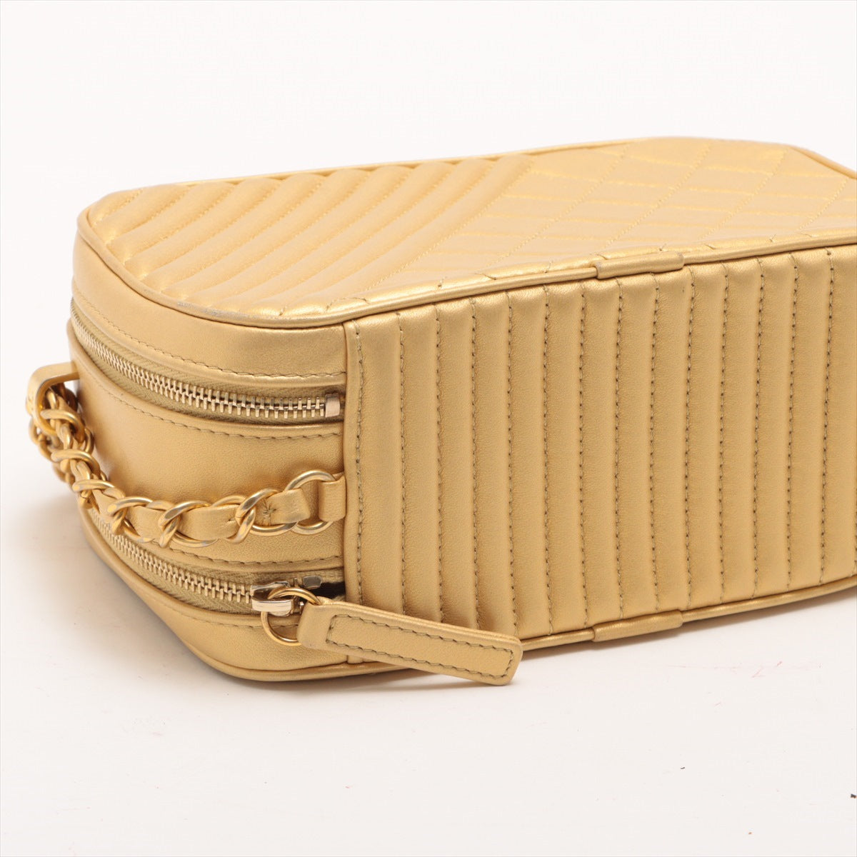 Chanel Coco Charm Chain Shoulder Bag Gold Gold  20th
