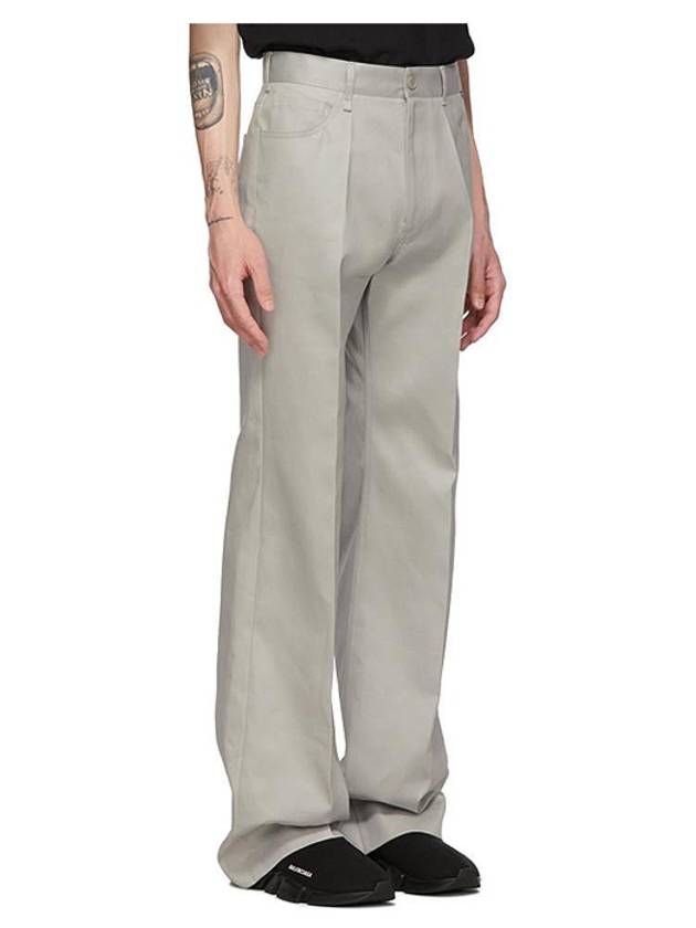 Luxury Balenciaga  Fluid Wide Pants Pearl Grey