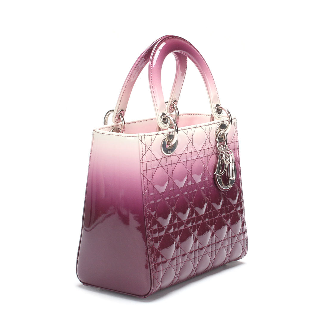 Lady Dior patent leather handbag