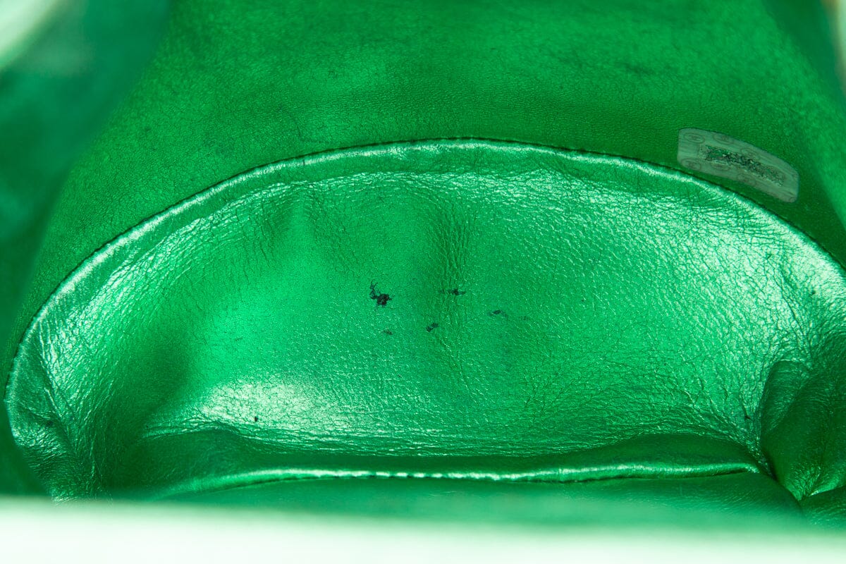Chanel Vintage Metallic Green Mini Duma Backpack