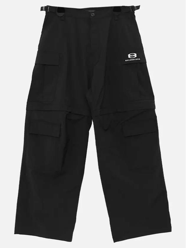Luxury Balenciaga  Unity Sports Icon Cargo Straight Pants Black
