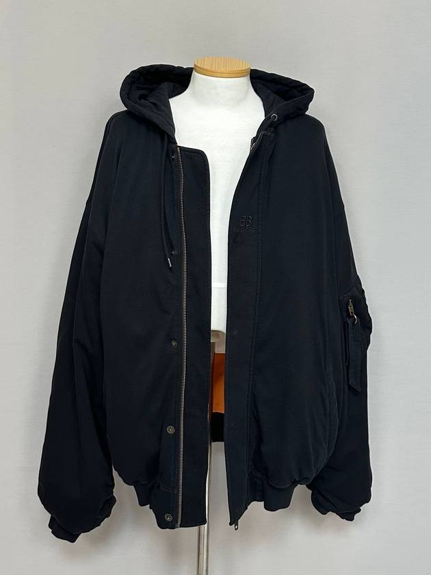 Luxury Balenciaga  padded bomber hoodie 110