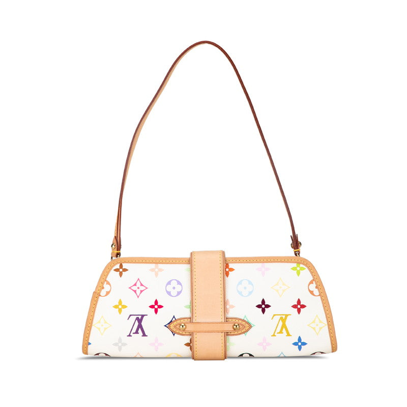 Louis Vuitton Multicolor Shirley Shoulder Bag M40049 Bronze White PVC Leather  Louis Vuitton