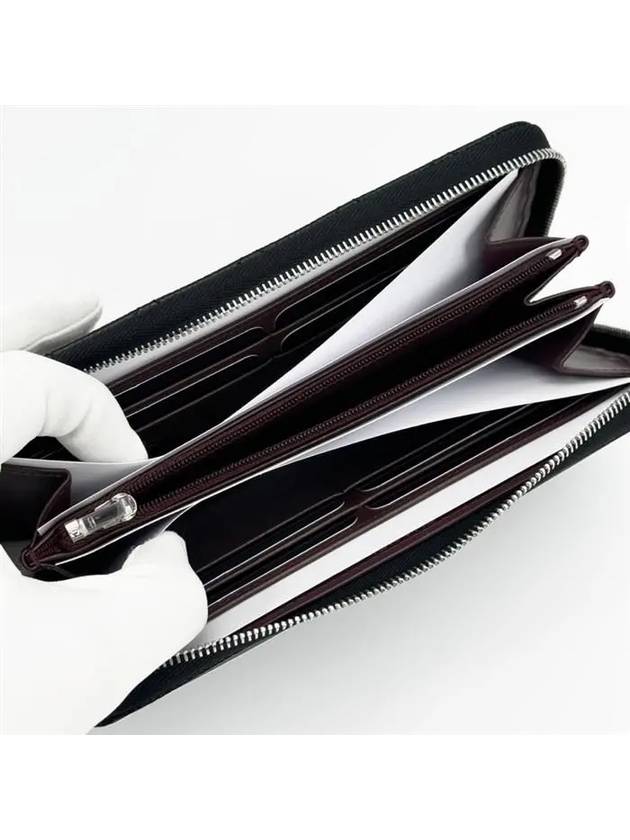 Classic Caviar Silver Zipper Long Wallet Black Chanel